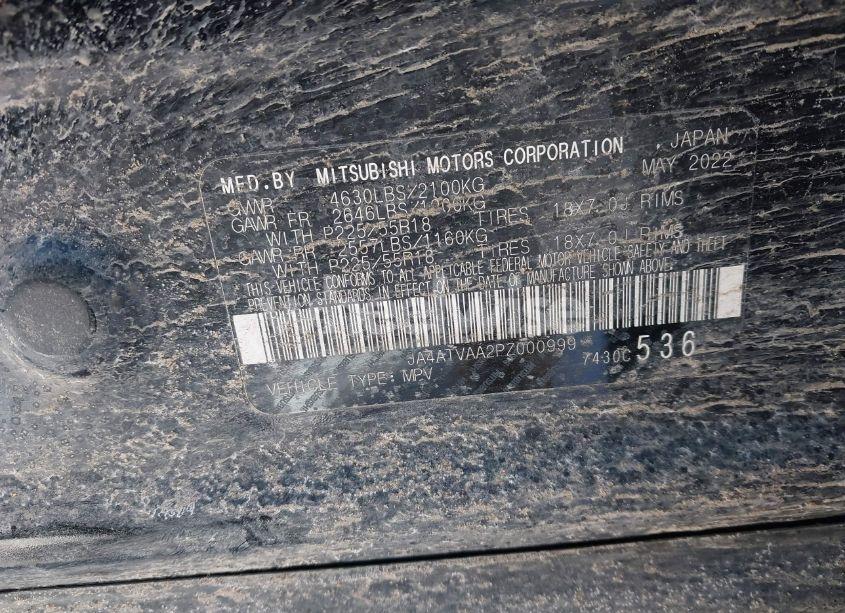 Photo 9 of 2023 Mitsubishi Eclipse CROSS LE S-AWC/RALLIART S-AWC (VIN JA4ATVAA2PZ000999)