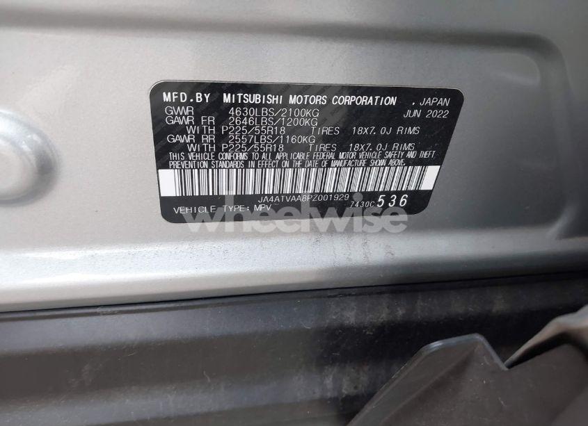 Photo 9 of 2023 Mitsubishi Eclipse CROSS LE S-AWC/RALLIART S-AWC (VIN JA4ATVAA8PZ001929)