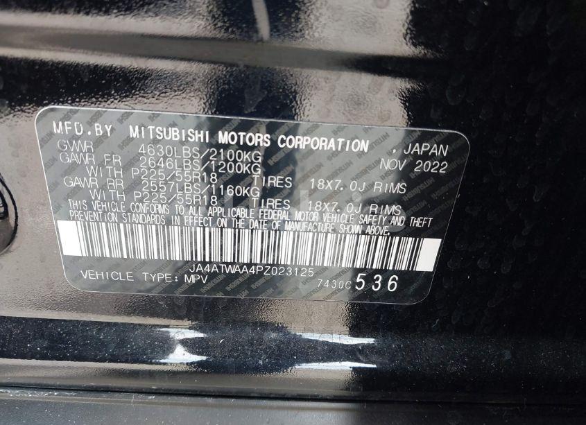 Photo 9 of 2023 Mitsubishi Eclipse CROSS SE S-AWC (VIN JA4ATWAA4PZ023125)