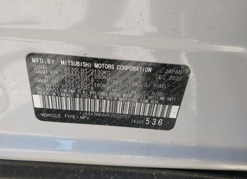 Photo 9 of 2023 Mitsubishi Eclipse CROSS SE /SEL (VIN JA4ATWAAXPZ032797)