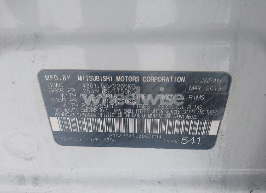 Photo 9 of 2018 Mitsubishi Outlander LE (VIN JA4AZ3A31JZ063894)