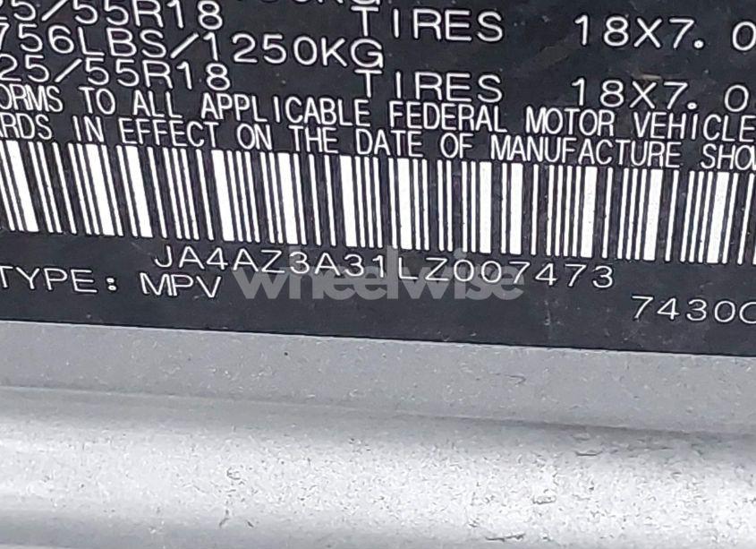 Photo 9 of 2020 Mitsubishi Outlander SE 2.4 S-AWC (VIN JA4AZ3A31LZ007473)