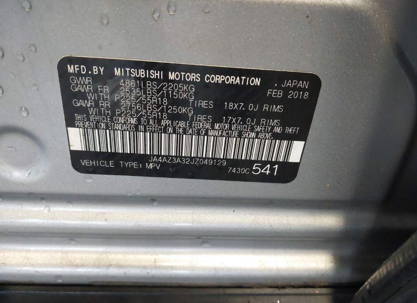Photo 9 of 2018 Mitsubishi Outlander SE (VIN JA4AZ3A32JZ049129)