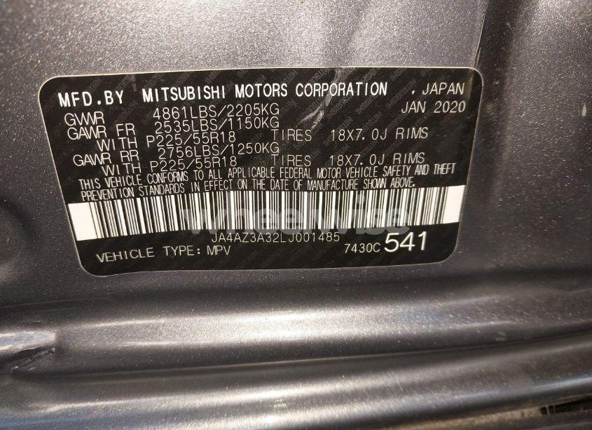 Photo 9 of 2020 Mitsubishi Outlander ES 2.4 S-AWC/LE 2.4 S-AWC/SE 2.4 S-AWC/SEL 2.4 S-AWC/SP 2.4 S-AWC (VIN JA4AZ3A32LJ001485)