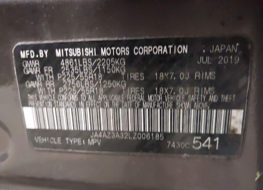 Photo 9 of 2020 Mitsubishi Outlander ES 2.4 (VIN JA4AZ3A32LZ006185)