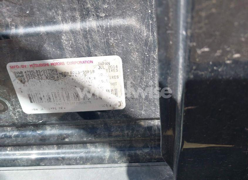 Photo 9 of 2015 Mitsubishi Outlander SE (VIN JA4AZ3A34FZ003275)