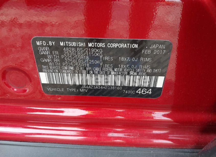 Photo 9 of 2017 Mitsubishi Outlander SE/SEL (VIN JA4AZ3A34HZ038160)