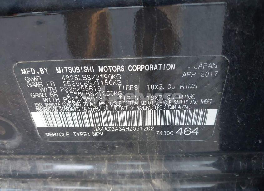 Photo 9 of 2017 Mitsubishi Outlander SE (VIN JA4AZ3A34HZ051202)