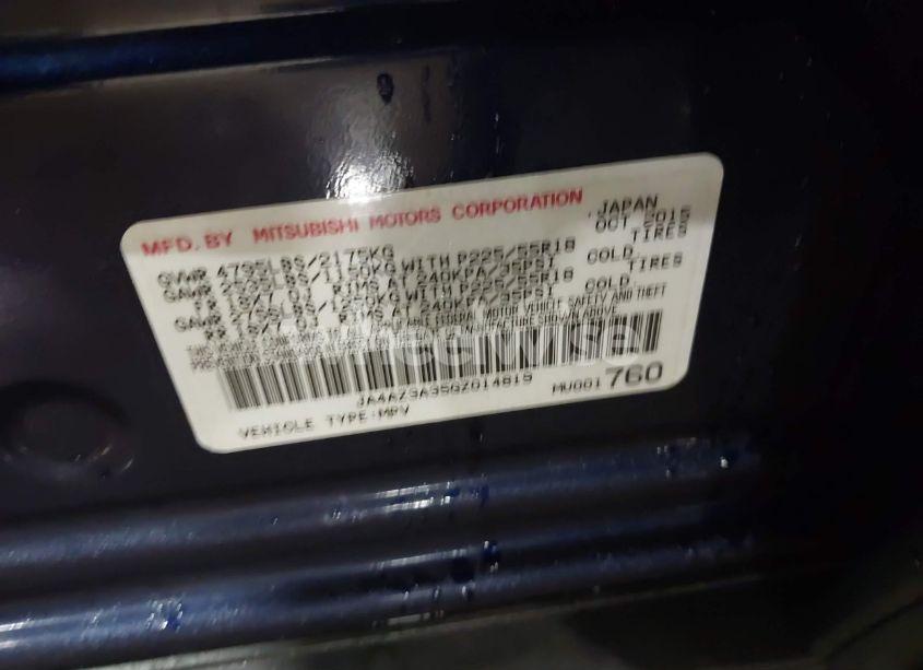 Photo 9 of 2016 Mitsubishi Outlander ES/SE/SEL (VIN JA4AZ3A35GZ014819)