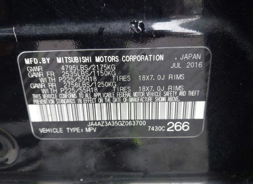 Photo 9 of 2016 Mitsubishi Outlander ES (VIN JA4AZ3A35GZ063700)