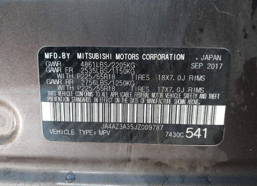 Photo 9 of 2018 Mitsubishi Outlander SE/SEL (VIN JA4AZ3A35JZ009787)