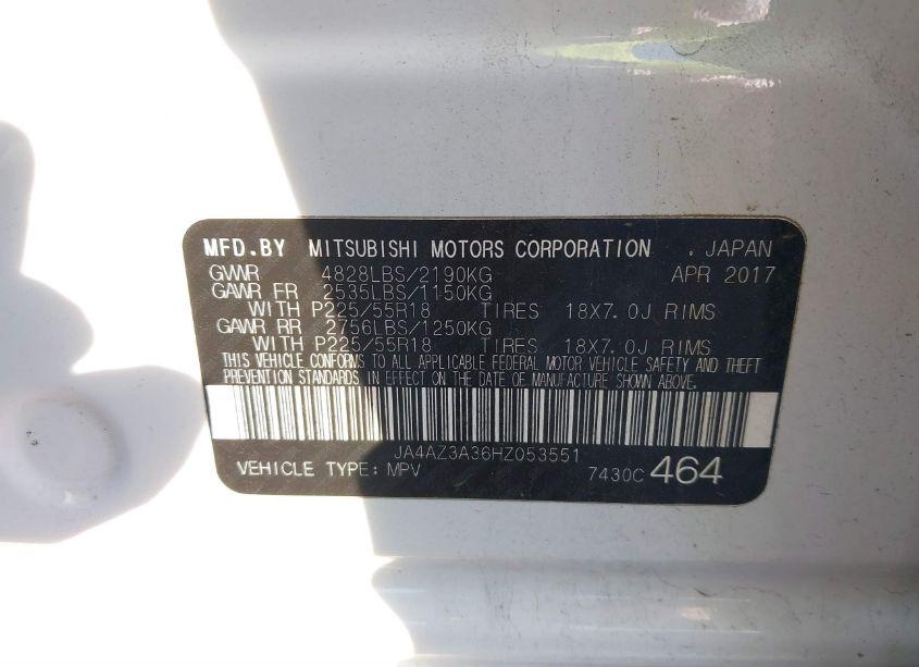Photo 9 of 2017 Mitsubishi Outlander SE (VIN JA4AZ3A36HZ053551)