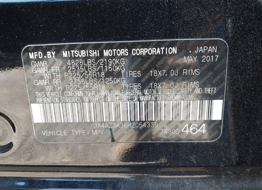 Photo 9 of 2017 Mitsubishi Outlander SE (VIN JA4AZ3A36HZ054330)