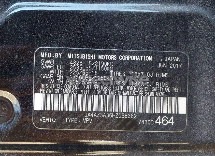 Photo 9 of 2017 Mitsubishi Outlander SEL (VIN JA4AZ3A36HZ058362)