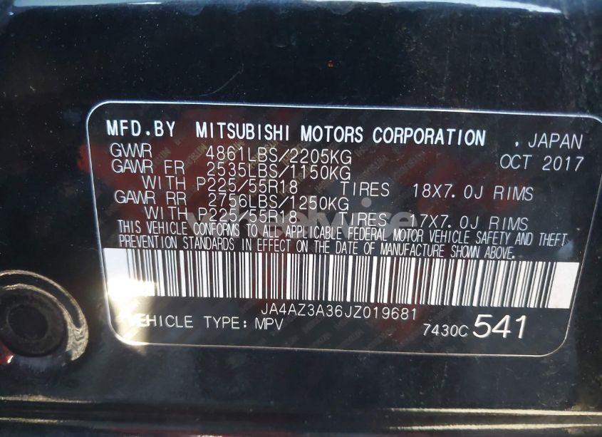 Photo 9 of 2018 Mitsubishi Outlander LE (VIN JA4AZ3A36JZ019681)