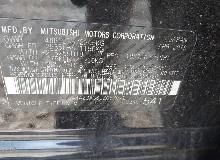 Photo 9 of 2018 Mitsubishi Outlander ES (VIN JA4AZ3A36JZ057072)