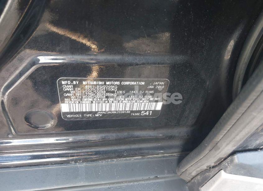 Photo 9 of 2019 Mitsubishi Outlander SEL (VIN JA4AZ3A36KZ039186)