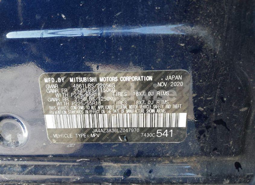 Photo 9 of 2020 Mitsubishi Outlander ES 2.4 S-AWC/LE 2.4 S-AWC/SE 2.4 S-AWC/SEL 2.4 S-AWC/SP 2.4 S-AWC (VIN JA4AZ3A36LZ047970)