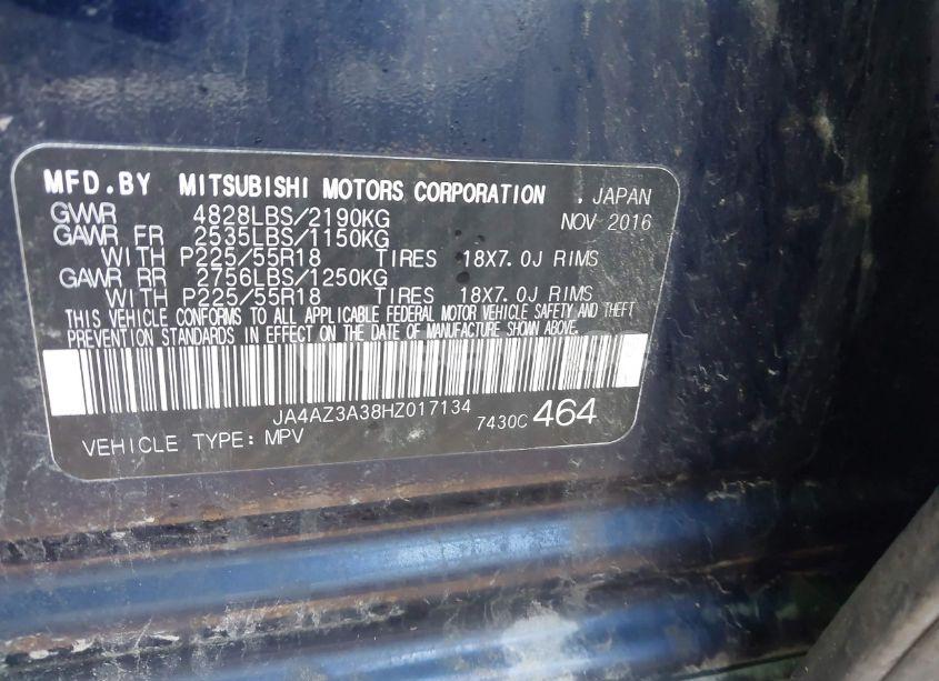 Photo 9 of 2017 Mitsubishi Outlander SE/SEL (VIN JA4AZ3A38HZ017134)