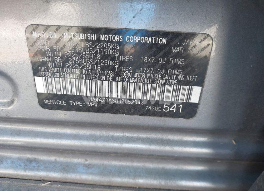 Photo 9 of 2018 Mitsubishi Outlander ES (VIN JA4AZ3A38JZ052343)