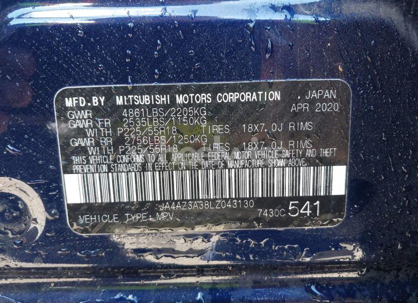 Photo 9 of 2020 Mitsubishi Outlander LE 2.4 S-AWC (VIN JA4AZ3A38LZ043130)