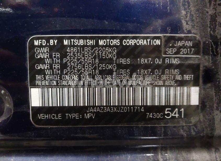 Photo 9 of 2018 Mitsubishi Outlander SE (VIN JA4AZ3A3XJZ011714)