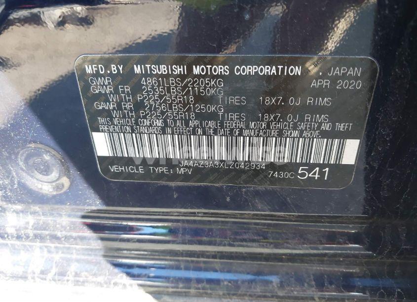 Photo 9 of 2020 Mitsubishi Outlander ES 2.4 S-AWC/LE 2.4 S-AWC/SE 2.4 S-AWC/SEL 2.4 S-AWC/SP 2.4 S-AWC (VIN JA4AZ3A3XLZ042934)