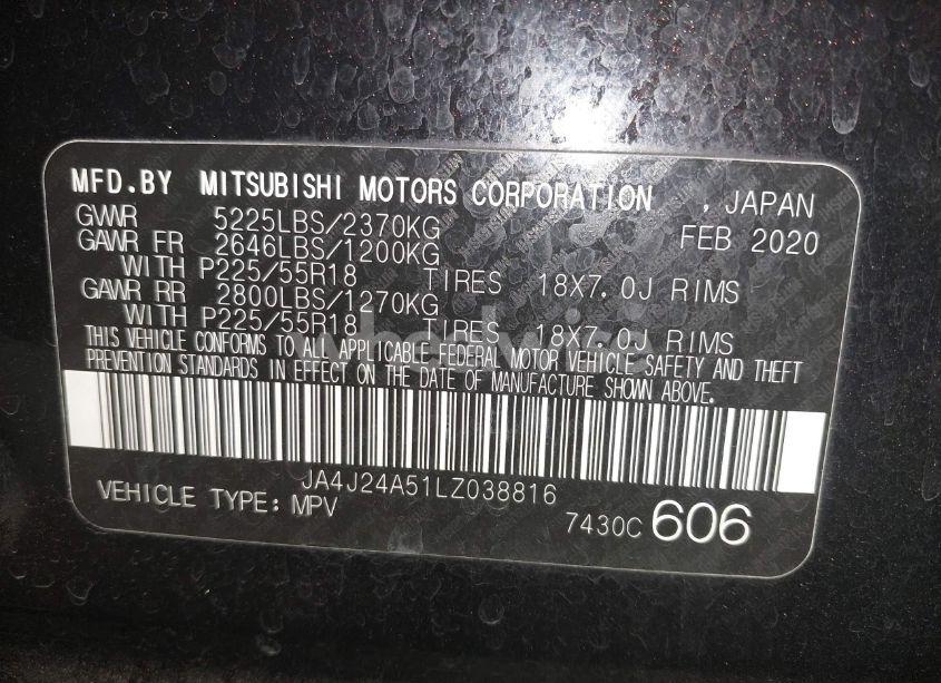 Photo 9 of 2020 Mitsubishi Outlander PHEV SEL S-AWC (VIN JA4J24A51LZ038816)