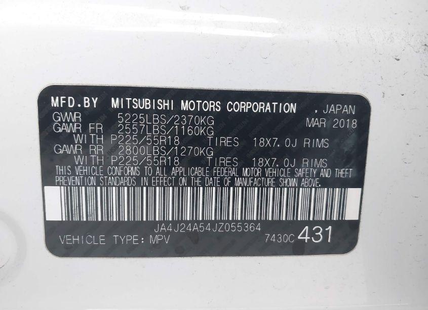Photo 9 of 2018 Mitsubishi Outlander PHEV SEL (VIN JA4J24A54JZ055364)