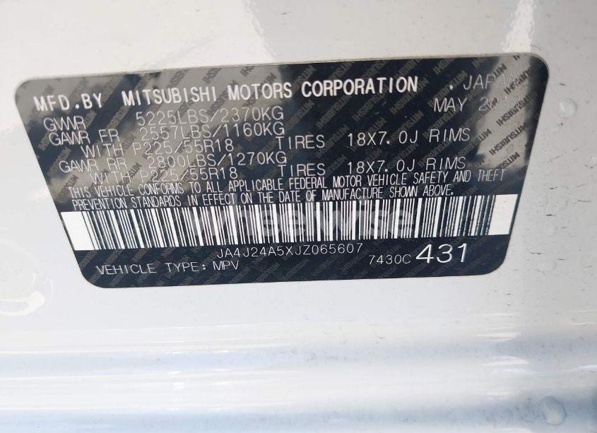 Photo 9 of 2018 Mitsubishi Outlander PHEV GT (VIN JA4J24A5XJZ065607)