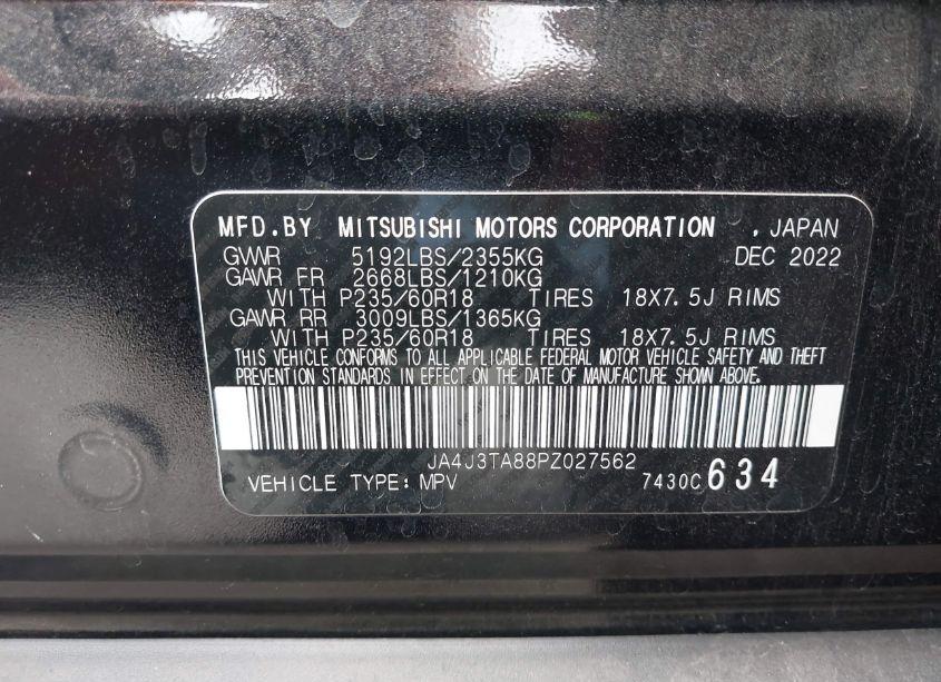 Photo 9 of 2023 Mitsubishi Outlander ES 2.5 2WD (VIN JA4J3TA88PZ027562)