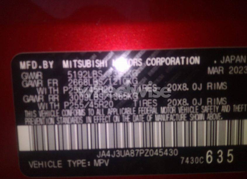 Photo 9 of 2023 Mitsubishi Outlander SE 2.5 2WD/SE BLACK EDITION 2WD/SE SPECIAL EDITION 2WD (VIN JA4J3UA87PZ045430)