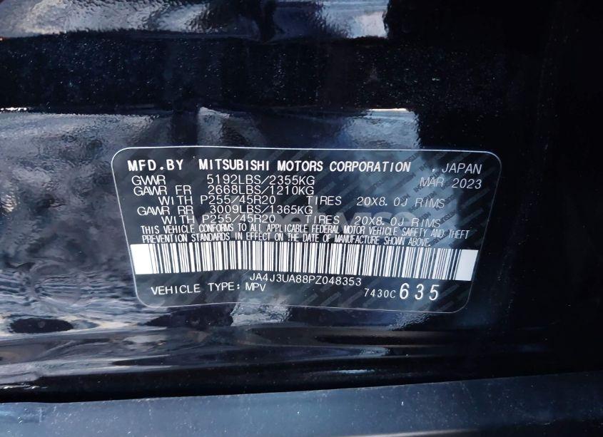 Photo 9 of 2023 Mitsubishi Outlander SE 2.5 2WD/SE BLACK EDITION 2WD/SE SPECIAL EDITION 2WD (VIN JA4J3UA88PZ048353)