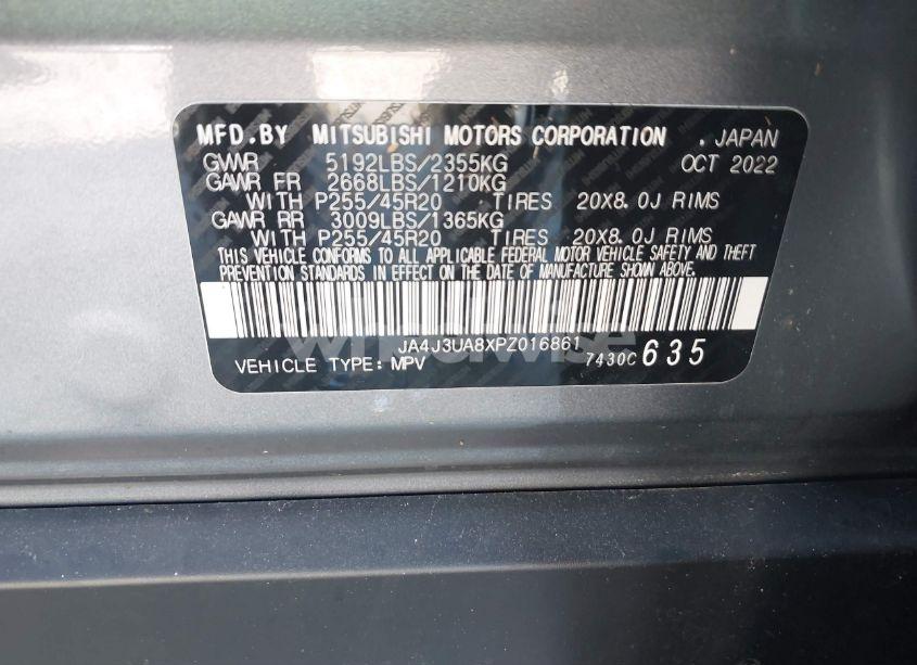 Photo 9 of 2023 Mitsubishi Outlander SE 2.5 2WD/SE BLACK EDITION 2WD/SE SPECIAL EDITION 2WD (VIN JA4J3UA8XPZ016861)