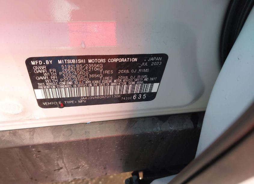 Photo 9 of 2024 Mitsubishi Outlander SE 2.5 2WD (VIN JA4J3VA80RZ011306)