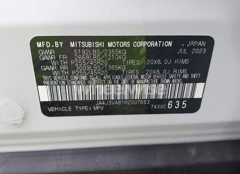 Photo 9 of 2024 Mitsubishi Outlander SE (VIN JA4J3VA81RZ007653)