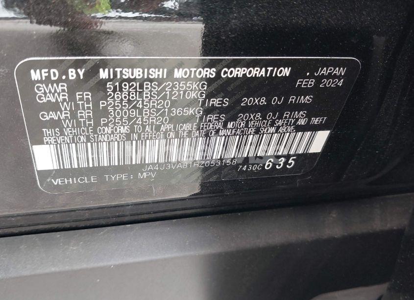 Photo 9 of 2024 Mitsubishi Outlander SE 2.5 2WD (VIN JA4J3VA81RZ053158)