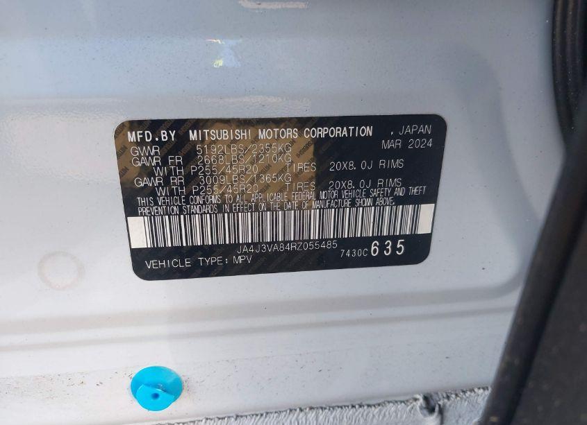 Photo 9 of 2024 Mitsubishi Outlander SE 2.5 2WD (VIN JA4J3VA84RZ055485)