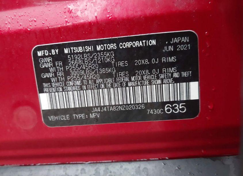 Photo 9 of 2022 Mitsubishi Outlander ES 2.5 (VIN JA4J4TA82NZ020326)