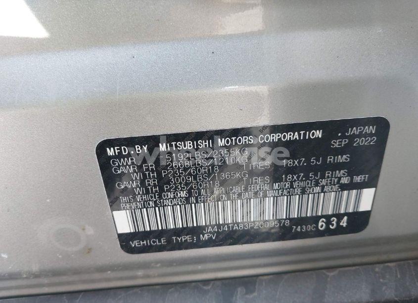 Photo 9 of 2023 Mitsubishi Outlander ES 2.5 S-AWC (VIN JA4J4TA83PZ009578)