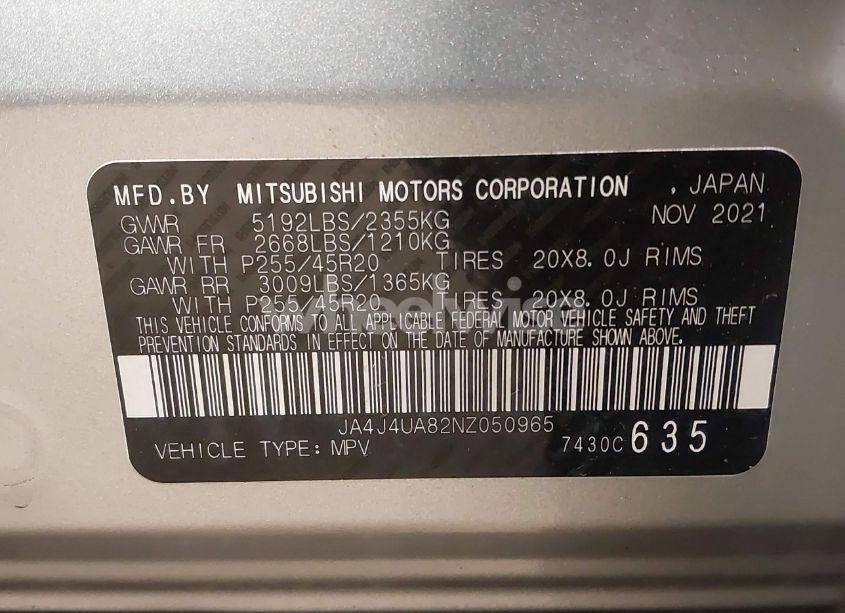 Photo 9 of 2022 Mitsubishi Outlander BLACK EDITION S-AWC/SE 2.5 S-AWC/SE LAUNCH EDITION S-AWC (VIN JA4J4UA82NZ050965)