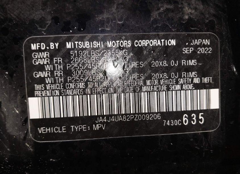 Photo 9 of 2023 Mitsubishi Outlander RALLIART /SE 2.5 /SE BLACK EDITION /SE SPECIAL EDITIONT (VIN JA4J4UA82PZ009206)