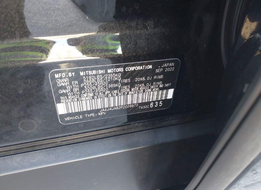 Photo 9 of 2023 Mitsubishi Outlander RALLIART /SE 2.5 /SE BLACK EDITION /SE SPECIAL EDITIONT (VIN JA4J4UA82PZ009870)