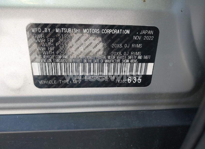 Photo 9 of 2023 Mitsubishi Outlander RALLIART S-AWC/SE 2.5 S-AWC/SE BLACK EDITION S-AWC/SE SPECIAL EDITIONT S-AWC (VIN JA4J4UA84PZ026718)