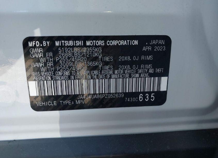 Photo 9 of 2023 Mitsubishi Outlander (VIN JA4J4UA86PZ052639)