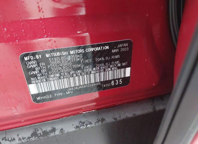 Photo 9 of 2023 Mitsubishi Outlander RALLIART /SE 2.5 /SE BLACK EDITION /SE SPECIAL EDITIONT (VIN JA4J4UA88PZ049466)