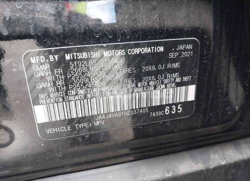 Photo 9 of 2022 Mitsubishi Outlander SEL 2.5 /SEL LAUNCH EDITION /SEL SPECIAL EDITION (VIN JA4J4VA81NZ037405)