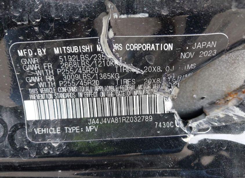 Photo 9 of 2024 Mitsubishi Outlander SE 2.5 (VIN JA4J4VA81RZ032789)