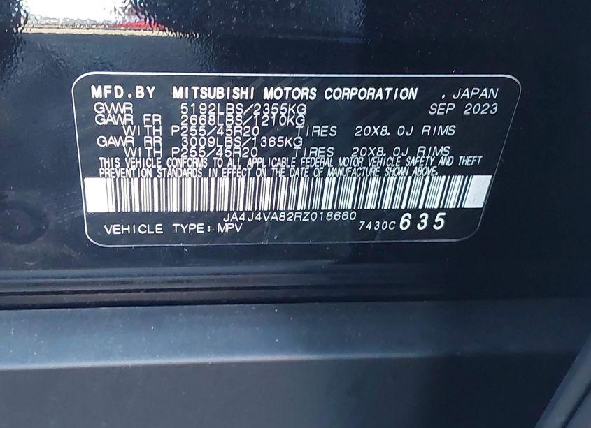 Photo 9 of 2024 Mitsubishi Outlander SE 2.5 (VIN JA4J4VA82RZ018660)