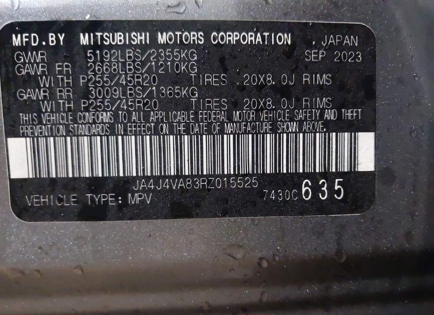 Photo 9 of 2024 Mitsubishi Outlander SE 2.5 (VIN JA4J4VA83RZ015525)